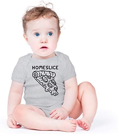 Homeslice-Mizahi Yenilikçi Dil-Pizza Ve Yemek Severler-Sevimli Tek Parça Bebek Bebek Bodysuit