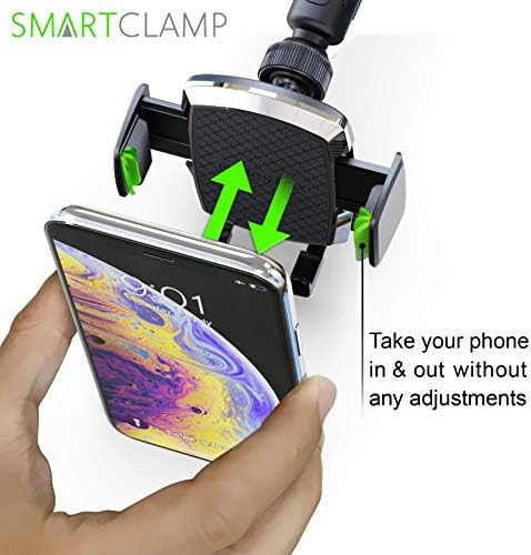 Bestrix Araç Telefonu Montaj Tutucu-SmartClamp Hava Firar Cep Telefonu araç tutucu ile Uyumlu iPhone 12 11 Pro Xr Xs XS MAX XR