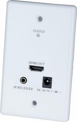 Duvar Plakası HDMI ve IR Tekrarlayıcı CAT5 Genişletici-Sinyali 2 CAT5 / CAT5e / CAT6 Kablosu Üzerinden Genişletir