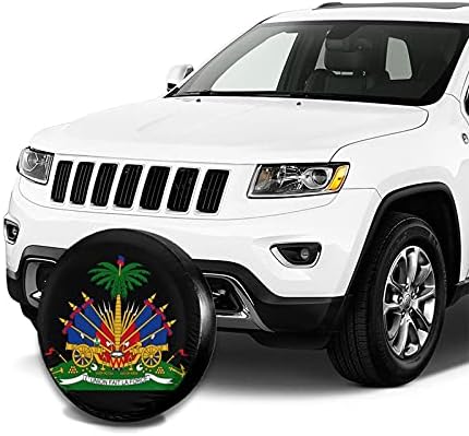 LANHW Arması Haiti Yedek Lastik Jant Kapağı Araba Kamyon SUV Camper Jeep Wrangler Sahara için Uyar