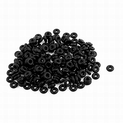 Uptell 200 Adet Siyah Evrensel O-Ring 3.5 mm x 1.2 mm Buna-N Malzeme Yağ Keçesi Pullar Grommets