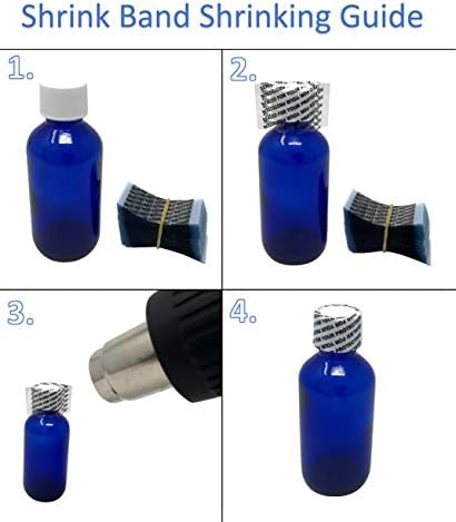 Kozmetik Kavanozlar, Plastik Kavanozlar, Baharat Kavanozları ve Daha Fazlası için 105 x 28 mm Şeffaf Delikli Shrink Bant. [Uyumlu