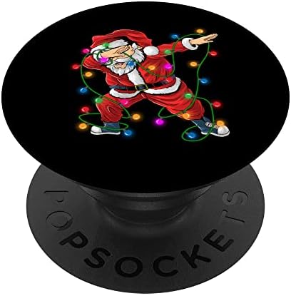 Noel Dabbing Santa PopSockets Değiştirilebilir PopGrip