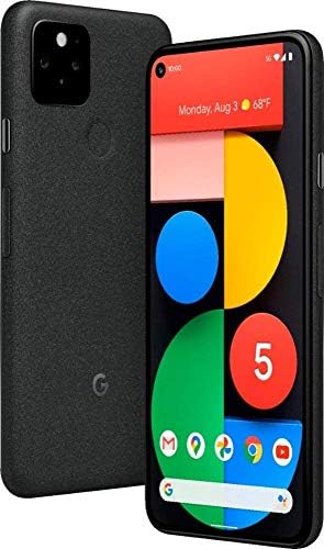 Verizon Google Pixel 5 (5G) 128GB-Sadece Siyah-GA01955-ABD (Yenilendi)