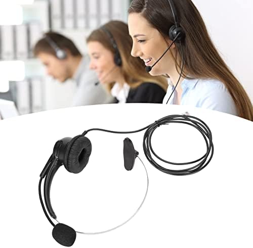 Entatial Telefon Kulaklığı, Ev ve Çağrı Merkezi için 150 Ohm Hoparlörlü Telefon Kulaklık Gürültü Önleme
