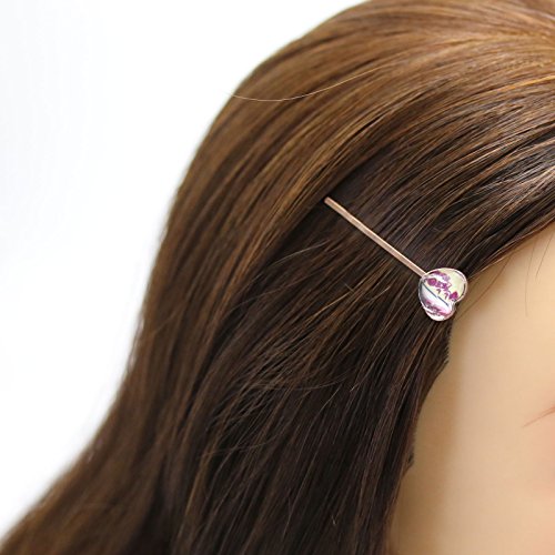 Tamarusan saç tokası gül desen kalp pembe süsleme çıkarılabilir kadınlar için popüler