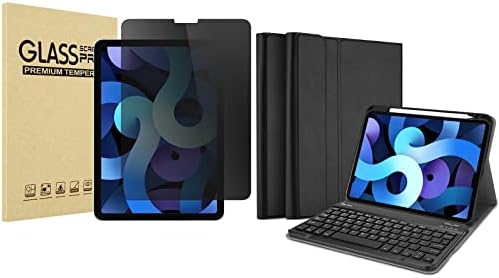ProCase Gizlilik Ekran Koruyucu için iPad Hava 4th 2020 & iPad Pro 11 2020 Paket ile iPad Hava 4 Klavye ipad kılıfı Hava 4th