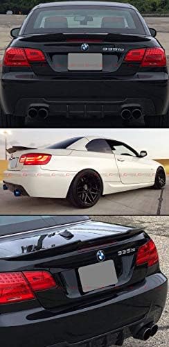 Cuztom Tuning 2007-2013 BMW ıçin Uyar E93 3 Serisi Cabrio & E93 M3 Gerçek Highkick Ördek Gagası Karbon Fiber Bagaj Spoiler Kanat
