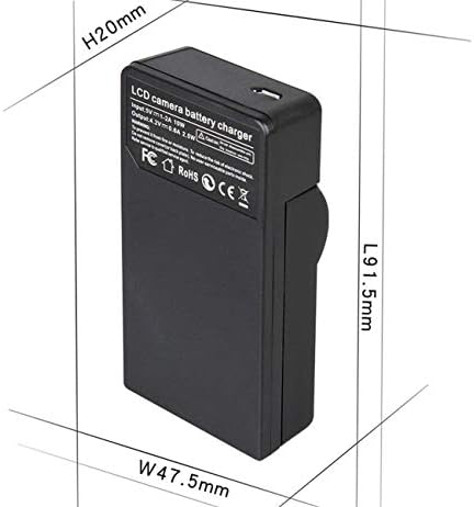 Sony Cyber-Shot DSC-W120, DSC-W120/B, DSC-W120/L, DSC-W120/P, DSC-W120MDG/P, DSC-W120MDT/P Dijital Kamera için LCD USB Pil Şarj