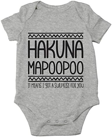 Hakuna Mapoopoo-Film Parodi Ve Komik Çeviri-Sevimli Tek Parça Bebek Bebek Bodysuit