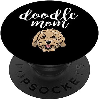 Goldendoodle Sevimli Doodle Anne Köpek Yüz Hediye PopSockets PopGrip: Telefonlar ve Tabletler için Değiştirilebilir Kavrama