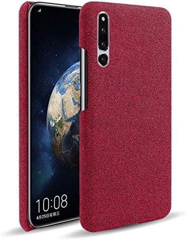 SHUNDA Kılıf için Huawei Onur Sihirli 2, Ultra İnce Keçe Kumaş Anti-Parmak İzi Koruma Kapağı için Huawei Onur Sihirli 2-Kırmızı