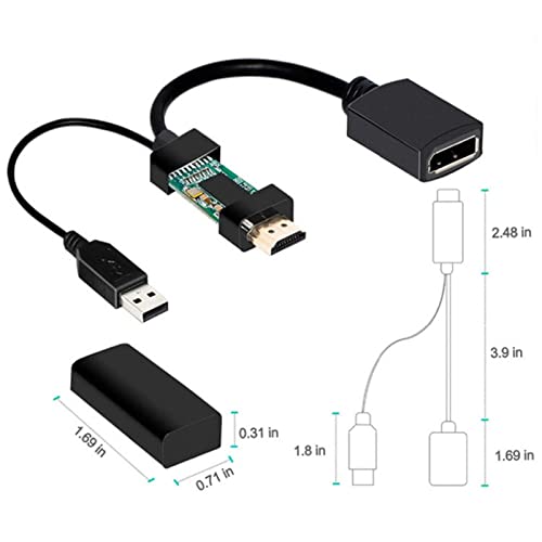 Mini Taşınabilir DisplayPort 4 K 30 Hz Ses Video Adaptörü Dönüştürücü kablosu için Dizüstü HDTV Monitör dönüştürücü kablosu Dayanıklı