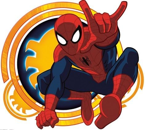 9 İnç Ultimate Spiderman Web Slinger Çıkartması Örümcek Adam Marvel Comics Çıkarılabilir Peel Kendinden Yapışkanlı Vinil Dekorasyon