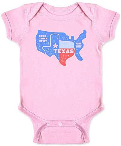 Texas ve Diğer Bazı Şeyler Komik Harita Bebek Erkek Bebek Kız Bodysuit