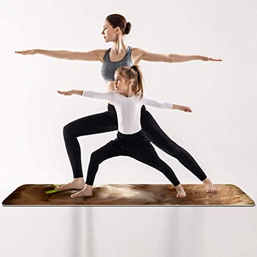 Unicey Alpaka Desen Yoga Mat Kalın Kaymaz Yoga Paspaslar için Kadın ve Kız egzersiz matı Yumuşak Pilates Paspaslar, (72x24 in,