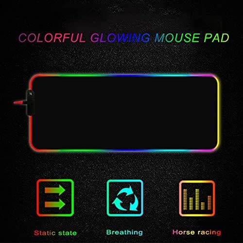 Özel RGB LED Oyun Büyük Mouse Pad ile Fotoğraf Metin Kişiselleştirilmiş Özelleştirilmiş Mousepad 2 Resim Eklemek Adı Logo Veya