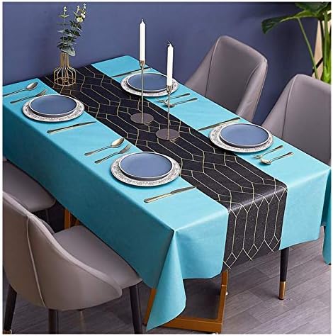 Masa Örtüsü Masa Örtüsü, Dikdörtgen PVC Yağ Geçirmez Restoran Masa Sehpa Mat Dayanıklı Masa Örtüsü (Renk: 4, Boyutu: 10