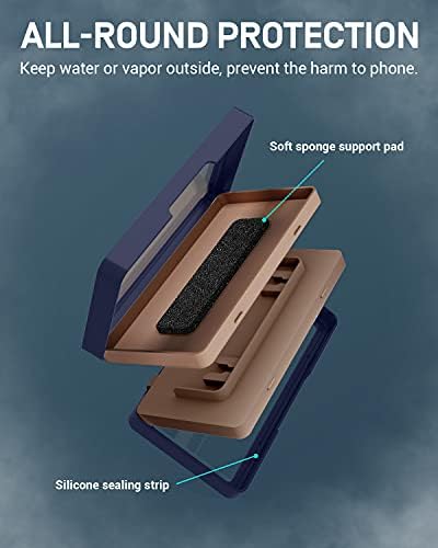 MoKo Duş Telefon Tutucu, Dokunmatik Ekranlı Banyo Küveti Mutfak için Su Geçirmez Telefon Duvar Montajı ve Duvar Çıkartmaları