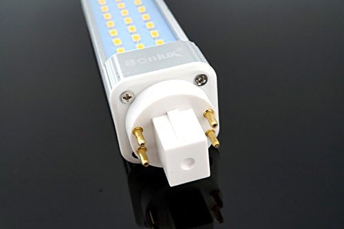 Bonlux 13W GX24Q 4 - pin Tabanlı LED Ampul, 26W CFL Eşdeğeri G24Q Dönebilen LED PL-C Güçlendirme Lambası GX24 LED PL Yatay Gömme