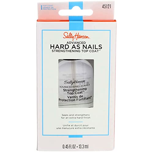 Sally Hansen Advanced Hard As Nails Strength Üst Kat 0.45 Ons (13.3 ml) (2 Paket)