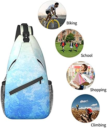 Naffker Desen Göğüs Çantası Seyahat Yürüyüş Sırt Çantası Moda asma sırt çantası Açık Spor Çanta Unisex omuzdan askili çanta Küçük