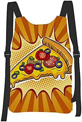 EKOBLA Pizza hafif katlanır sırt çantası taşınabilir Polyester sırt çantaları kamp açık seyahat için
