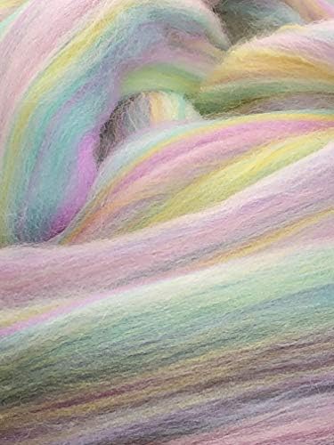 1 lb Shep's Pastel Gökkuşağı Merinos Yünü Üst Fitil-İplik, Keçe, El Sanatları ABD