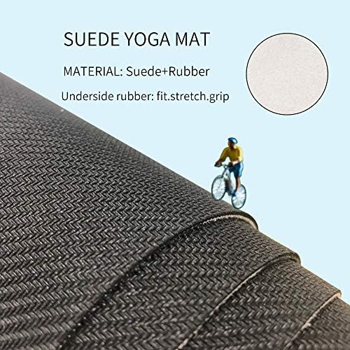 wanxınfu Yoga Mat, Kaymaz Çevre Dostu egzersiz matı Karikatür Geyik Kırmızı Mavi Yıldız - Yüksek Yoğunluklu Pilates Mat için