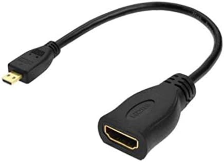 hudiemm0B Mikro HDMI HDMI Kablosu, 23 cm 1080 P Mikro HDMI Erkek Tip D HDMI Dişi A Dönüştürücü Adaptör kablo kordonu