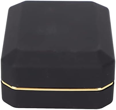 JUNWU Mücevher Kutusu, benzersiz Kolye Kutusu Çok Amaçlı Zarif Takı Depolama için Hediye Kutusu(Siyah)