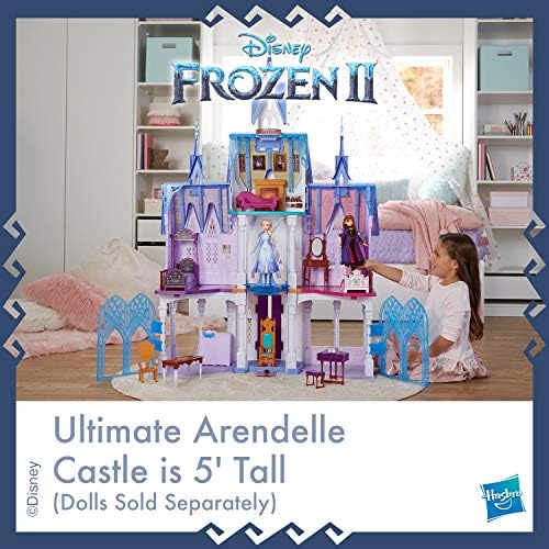 Disney Frozen Ultimate Arendelle Castle Oyun Seti, Frozen 2, 5'Filminden esinlenmiştir. Işıklı Uzun Boylu, Hareketli Balkonlu