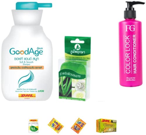 Yeni GoodAge Yumuşak Pürüzsüz Şampuan 350 ml Nazik Formülü için Uygun Farger FG Renk Kilit Saç Kremi 250 ml Geliştirmek Saç Express