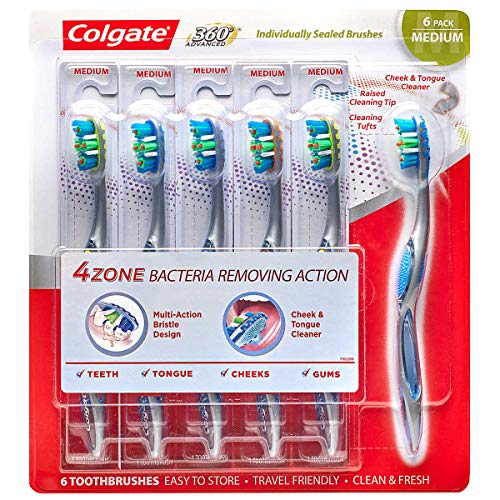 Colgate Total Gelişmiş 4 Bölgeli Diş Fırçası Ortamı, 6'lı paket
