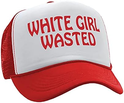 Gooder Tees - Beyaz Kız Boşa-Komik Parti Dans frat Koleji-Vintage Retro Tarzı kamyon şoförü şapkası Şapka