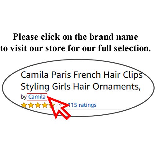 Camila Paris CP2902 Fransız Saç Klipler Kadınlar için, Saç Yan Klipler, 3 inç Kızlar Saç Pençe Klipler Çene Moda Dayanıklı Şekillendirici