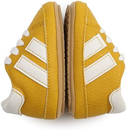 zılkyoo Bebek Erkek Kız PU deri ayakkabı Yumuşak Kauçuk Taban Dantel-up Sneakers Bebek Beşik Ayakkabı Yürümeye Başlayan Ilk Yürüyüşe
