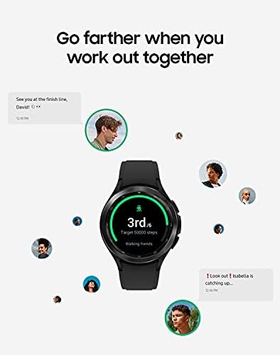 Samsung Elektronik Galaxy İzle 4 Klasik 46mm Smartwatch ile EKG Monitör Tracker için Sağlık Spor Koşu Uyku Döngüleri GPS Güz