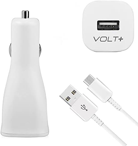 VOLT PLUS TECH Adaptif Hızlı Şarj Araç kiti, Samsung SM-A217F için USB Tip-C Kablo ve %87'ye kadar Daha Hızlı Çalışır