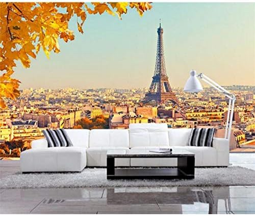 Özel 3D Duvar Kağıdı Tasarım Sonbahar Paris Fotoğraf Mutfak Yatak Odası Oturma Odası Duvar Resimleri Papel De Parede para Quarto-450cmx300cm