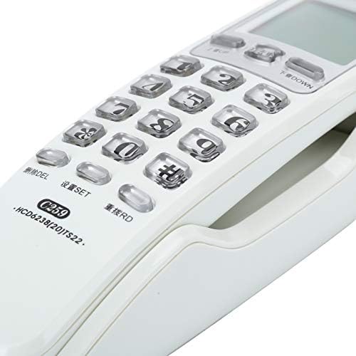 Kullanışlı Duvara Monte Telefon, Önceki Numarayı Çevirmeyi Destekleyin Çağrı Günlüğünü Kontrol Etmeyi Destekleyin Ev Ofis Otel