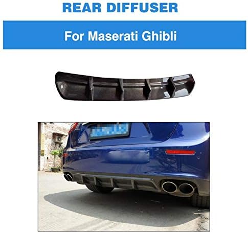 SHENYUAN-Tampon Aksesuarları Karbon Fiber Araba Arka Tampon Difüzör Dudak Spoiler Fit ıçin Maserati Ghibli 2014-2017 Arka Difüzör