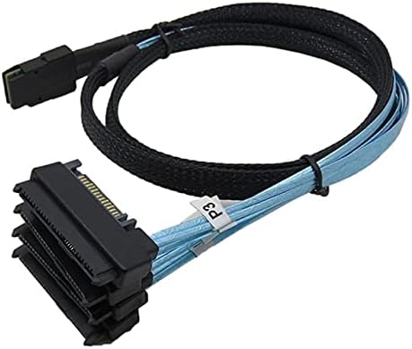 Konnektörler Dahili Mini SAS 36 Pin SFF-8087 ila (4) 29 Pin Sabit Disk Sürücüsü Ayırıcı + 15 Pin SFF-8482 SATA Bağlantı Kablosu