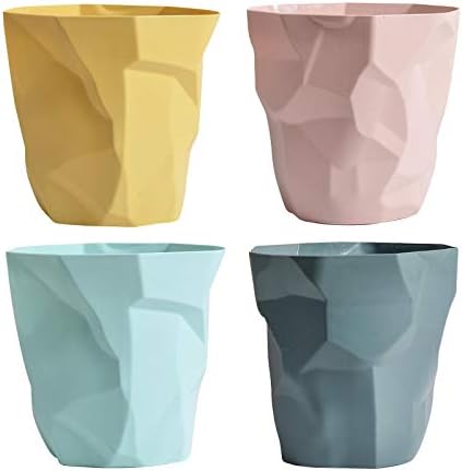 XİAOQİAO çöp tenekesi Kağıt Düzensiz Odası çöp çöp kutusu Kapaksız Depolama Organizatör Ev Mutfak Ofis (Renk: Sarı Küçük)