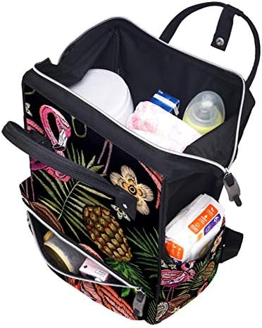 Laptop sırt çantası nakış Flamingo seyahat sırt çantası Rahat Daypacks okul omuz çantası genç kız erkek için