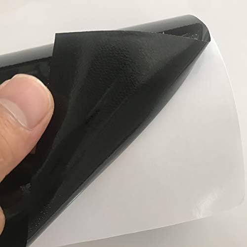 Queenbox 10x152 cm Parlak Araç Wrap Vinil Rulo Gerçekçi Boya Gibi PVC Yapıştırıcı Araç Filmi Araba Sticker Çıkartmaları, Siyah
