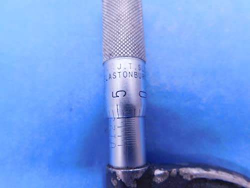 Vintage J. T. Slocomb 1 -2 Dış Mikrometre .001 Mezuniyet Made in USA-MS5666AP1
