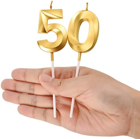 50th Doğum Günü Mumlar Kek Sayısal Mumlar Mutlu Doğum Günü Pastası Topper Dekorasyon Doğum Günü Partisi Düğün Yıldönümü Kutlama
