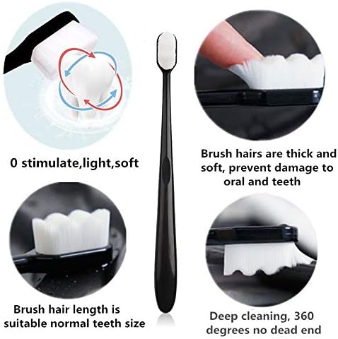 KAHİOE 4 adet / paket 10000 Kıllar Diş Fırçası Diş Ağız Bakımı Diş Fırçası Diş Hassasiyeti Çocuk Yaprak Döken Diş Hamile Kadın
