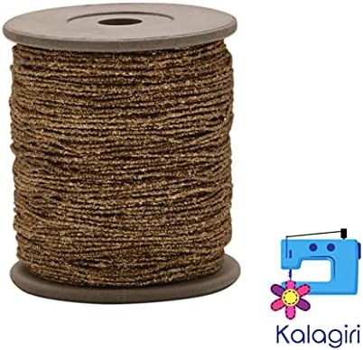 Kalagiri Gliter Pamuk İpliği Altın Renk Nakış ve Tığ Takı Yapımı İplik İplik 100 Metre Paketi 24 Adet